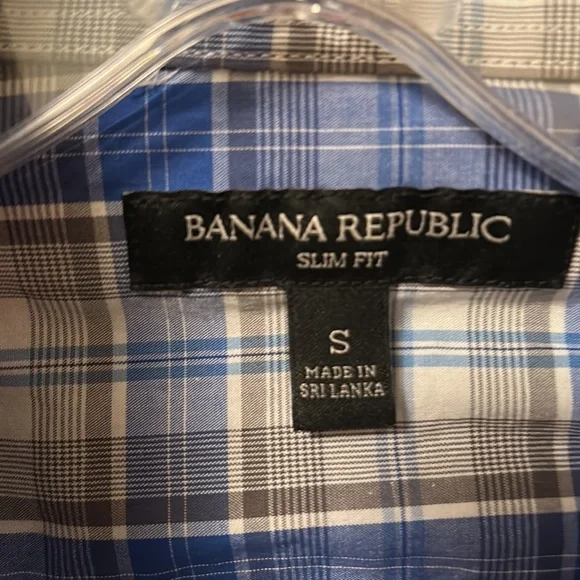 Banana Republic Western shirt with pearl snaps Size Small Slim Fit - Picture 2 of 3